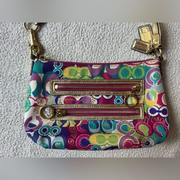 COACH POPPY LIMITED EDITION GRAFFITI SHOULDER BAG - Picture 11 of 11